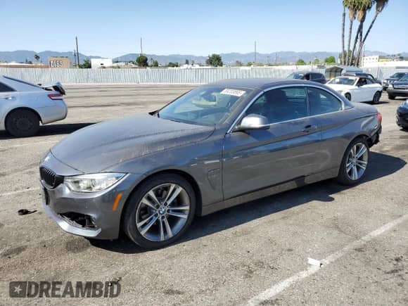 2017 BMW 4 Series 430i z VIN WBA4U7C31H5J55107, wystawiony jako Copart lot #59233895 z przebiegiem 31 387 mil mil oraz Szkoda całkowita • Salvage title. Historia ofert i sprzedaży dostępna na DreamBid. Obrazek 1.