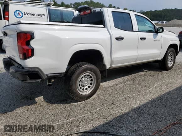 2023 Chevrolet Colorado 2WD Work Truck with VIN 1GCGSBEC4P1253513, listed as a Copart auction lot 72977254 with Not provided miles and Clean title. Bid and sale history available at DreamBid. Image 3.