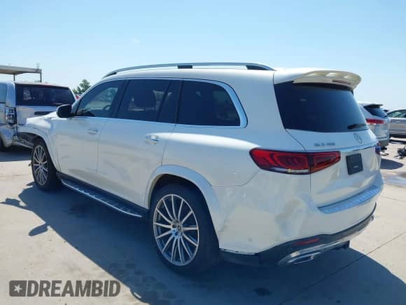 2022 Mercedes-Benz GLS 450 with VIN 4JGFF5KE8NA620980, listed as a IAAI auction lot 42510990 with 64,530 mi miles and . Bid and sale history available at DreamBid. Image 3.