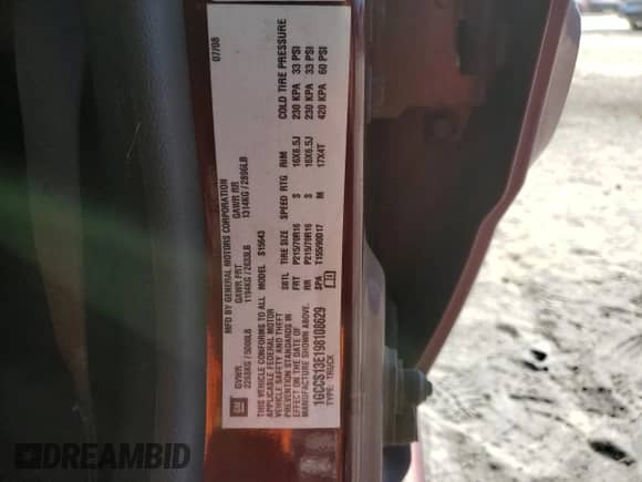2009 Chevrolet Colorado 1LT с VIN 1GCCS13E198108629, выставлен на аукционе Copart как лот 81530424 с пробегом 129 254 миль миль и Списание • Salvage title. История ставок и продаж доступна на DreamBid. Изображение 12.