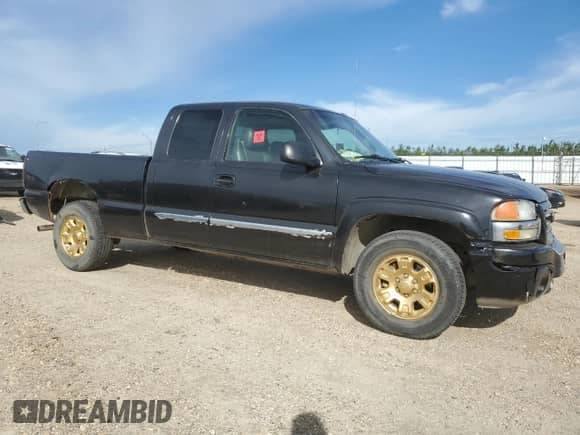 2005 GMC Sierra 1500 SLE z VIN 1GTEK19BX5Z184375, wystawiony jako Copart lot #63914795 z przebiegiem Nie podano mil oraz Szkoda całkowita • Salvage title. Historia ofert i sprzedaży dostępna na DreamBid. Obrazek 4.