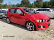 2015 Chevrolet Sonic LTZ with VIN 1G1JE6SB3F4187509, listed as a Copart auction lot 84739505 with Not provided miles and Salvage title. Bid and sale history available at DreamBid. Image 4.