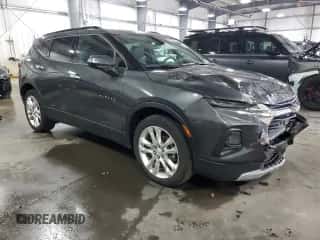 2019 Chevrolet Blazer z VIN 3GNKBHRS1KS574650, wystawiony jako Copart lot #81305385 z przebiegiem 126 477 mil mil oraz Szkoda całkowita • Salvage title. Historia ofert i sprzedaży dostępna na DreamBid. Obrazek 4.