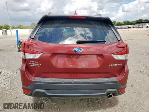 2020 Subaru Forester Premium with VIN JF2SKAJC6LH599219, listed as a Copart auction lot 81233935 with 36,170 mi miles and Salvage title. Bid and sale history available at DreamBid. Image 6.
