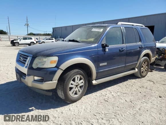 2006 Ford Explorer Eddie Bauer with VIN 1FMEU64E76UA28409, listed as a Copart auction lot 87231095 with 156,957 mi miles and Non repairable. Bid and sale history available at DreamBid. Image 1.