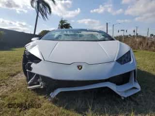 2020 Lamborghini Huracan z VIN ZHWUT5ZF5LLA15314, wystawiony jako Copart lot #58308943 z przebiegiem 11 958 mil mil oraz Szkoda całkowita • Salvage title. Historia ofert i sprzedaży dostępna na DreamBid. Obrazek 5.