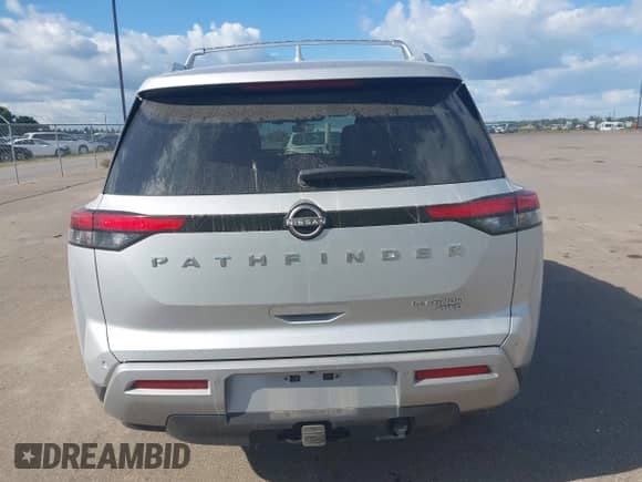 2023 Nissan Pathfinder Platinum with VIN 5N1DR3DJ1PC211949, listed as a IAAI auction lot 43076597 with 50,909 mi miles and . Bid and sale history available at DreamBid. Image 16.