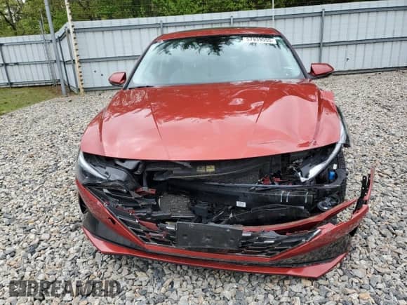 2022 Hyundai Elantra Limited with VIN KMHLP4AG8NU334168, listed as a Copart auction lot 57939555 with 57,247 mi miles and Salvage title. Bid and sale history available at DreamBid. Image 5.