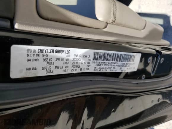 2011 Jeep Grand Cherokee Overland with VIN 1J4RS6GG7BC569267, listed as a Copart auction lot 64296195 with 182,996 mi miles and Clean title. Bid and sale history available at DreamBid. Image 13.