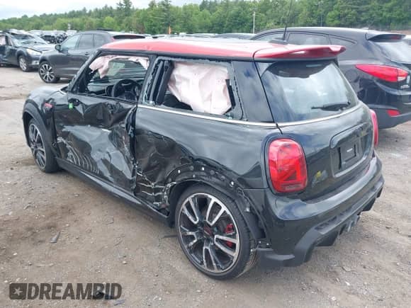 2023 MINI Hardtop John Cooper Works with VIN WMW73DH08P2T28604, listed as a IAAI auction lot 42371462 with 9,044 mi miles and . Bid and sale history available at DreamBid. Image 3.