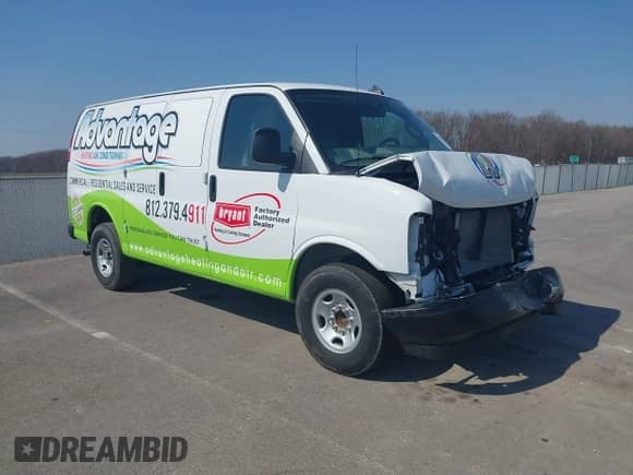 2023 Chevrolet Express Cargo с VIN 1GCWGAFPXP1258949, выставлен на аукционе IAAI как лот 41790627 с пробегом 23 518 миль миль и . История ставок и продаж доступна на DreamBid. Изображение 1.