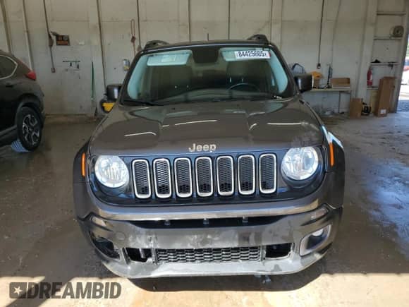 2017 Jeep Renegade Altitude with VIN ZACCJBBB0HPF86483, listed as a Copart auction lot 84425605 with 102,711 mi miles and Salvage title. Bid and sale history available at DreamBid. Image 5.