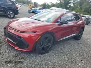 2025 Chevrolet Equinox EV RS с VIN 3GN7DSRP1SS134839, выставлен на аукционе Copart как лот 64480175 с пробегом 5 973 миль миль и Списание • Salvage title. История ставок и продаж доступна на DreamBid. Изображение 1.