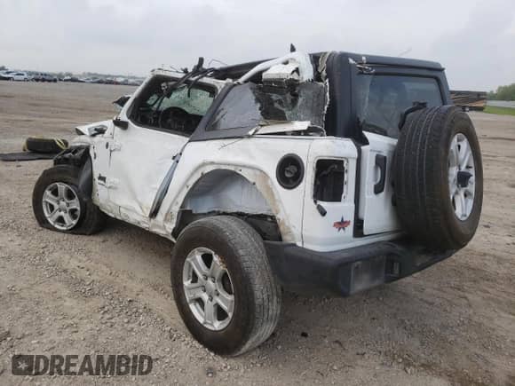 2022 Jeep Wrangler Sport S with VIN 1C4GJXAG3NW151208, listed as a Copart auction lot 51785434 with Not provided miles and Non repairable. Bid and sale history available at DreamBid. Image 2.