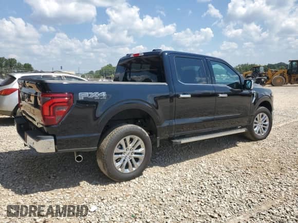 2024 Ford F-150 Lariat with VIN 1FTFW5L84RKF42470, listed as a Copart auction lot 69433215 with 6,620 mi miles and Salvage title. Bid and sale history available at DreamBid. Image 3.