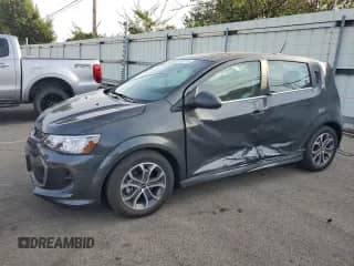 2019 Chevrolet Sonic LT with VIN 1G1JD6SB7K4149780, listed as a Copart auction lot 80533515 with 3,450 mi miles and Salvage title. Bid and sale history available at DreamBid. Image 1.