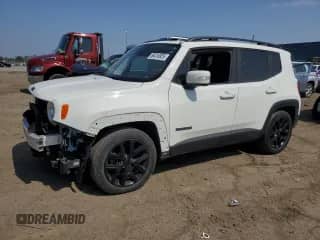 2018 Jeep Renegade Latitude with VIN ZACCJABBXJPH69227, listed as a Copart auction lot 68416925 with 95,962 mi miles and Salvage title. Bid and sale history available at DreamBid. Image 1.