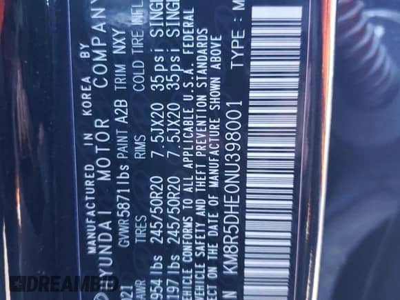 2022 Hyundai Palisade Limited с VIN KM8R5DHE0NU398001, выставлен на аукционе Copart как лот 80131283 с пробегом 33 814 миль миль и . История ставок и продаж доступна на DreamBid. Изображение 12.