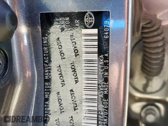 2017 Toyota Camry SE with VIN 4T1BF1FK6HU693047, listed as a Copart auction lot 90087945 with Not provided miles and Salvage title. Bid and sale history available at DreamBid. Image 13.