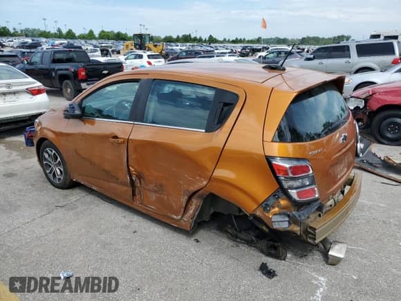 2018 Chevrolet Sonic LT with VIN 1G1JD6SH4J4118456, listed as a Copart auction lot 61079415 with 155,940 mi miles and Salvage title. Bid and sale history available at DreamBid. Image 2.