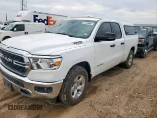 2023 Ram 1500 Big Horn with VIN 1C6RRFBG1PN593981, listed as a Copart auction lot 69237775 with 54,648 mi miles and Clean title. Bid and sale history available at DreamBid. Image 1.