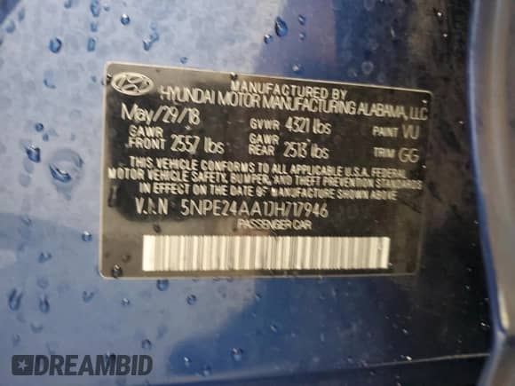 2018 Hyundai Sonata Eco с VIN 5NPE24AA1JH717946, выставлен на аукционе Copart как лот 69583595 с пробегом 83 849 миль миль и Чистый • Clean title. История ставок и продаж доступна на DreamBid. Изображение 12.