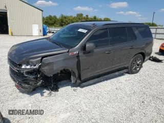 2021 Chevrolet Tahoe Z71 с VIN 1GNSKPKD3MR106219, выставлен на аукционе Copart как лот 81402095 с пробегом 91 205 миль миль и Списание • Salvage title. История ставок и продаж доступна на DreamBid. Изображение 1.