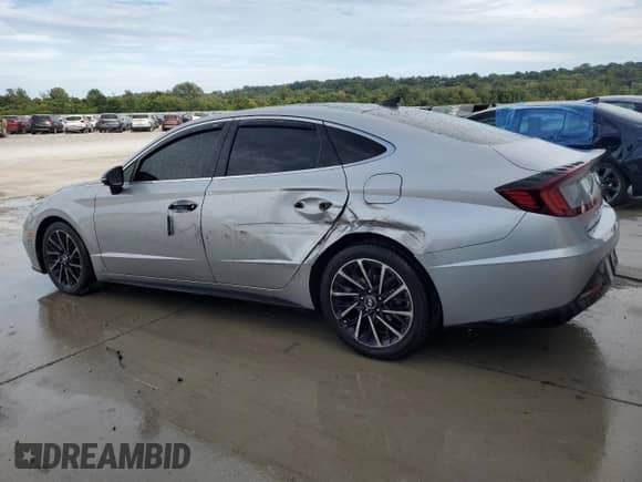 2020 Hyundai Sonata SEL Plus z VIN 5NPEJ4J21LH028813, wystawiony jako Copart lot #71862175 z przebiegiem 97 588 mil mil oraz Szkoda całkowita • Salvage title. Historia ofert i sprzedaży dostępna na DreamBid. Obrazek 2.