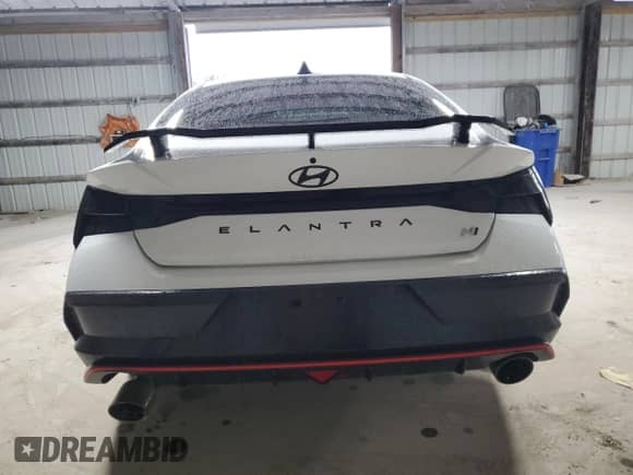 2025 Hyundai Elantra with VIN KMHLW4DK4SU025067, listed as a Copart auction lot 71205885 with 13,143 mi miles and Salvage title. Bid and sale history available at DreamBid. Image 6.