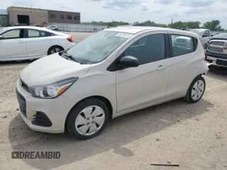 2017 Chevrolet Spark LS with VIN KL8CA6SA3HC770330, listed as a Copart auction lot 55129375 with 92,300 mi miles and Salvage title. Bid and sale history available at DreamBid. Image 1.