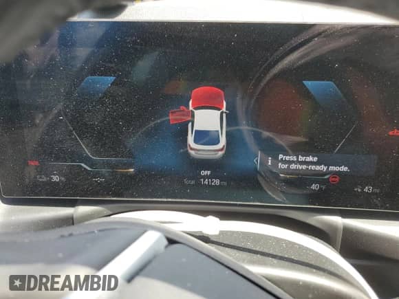 2023 BMW i4 eDrive35 z VIN WBY43AW0XPFP76986, wystawiony jako Copart lot #50745225 z przebiegiem 14 128 mil mil oraz Szkoda całkowita • Salvage title. Historia ofert i sprzedaży dostępna na DreamBid. Obrazek 9.