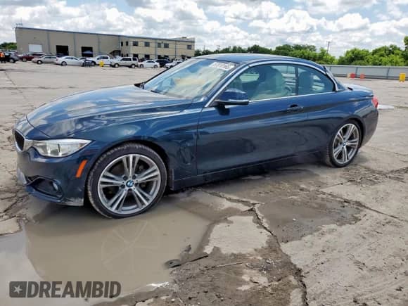 2017 BMW 4 Series 430i with VIN WBA4U7C37H5H20043, listed as a Copart auction lot 57810165 with 63,419 mi miles and Salvage title. Bid and sale history available at DreamBid. Image 1.