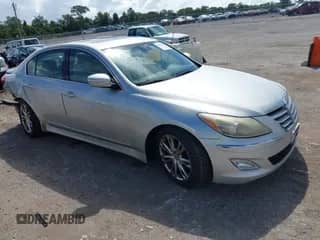 2012 Hyundai Genesis 3.8L with VIN KMHGC4DD9CU164799, listed as a IAAI auction lot 43405928 with 186,001 mi miles and . Bid and sale history available at DreamBid. Image 1.