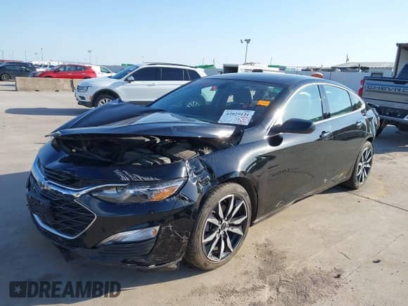 2021 Chevrolet Malibu RS with VIN 1G1ZG5STXMF029850, listed as a IAAI auction lot 42029121 with 56,384 mi miles and . Bid and sale history available at DreamBid. Image 2.