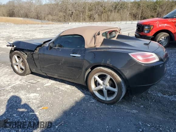 2008 Saturn Sky with VIN 1G8MB35B48Y118132, listed as a Copart auction lot 43360125 with 71,838 mi miles and Salvage title. Bid and sale history available at DreamBid. Image 2.