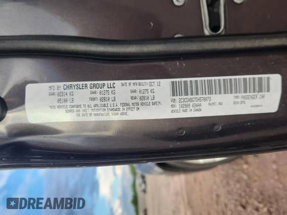 2013 Dodge Charger SE с VIN 2C3CDXBG7DH578073, выставлен на аукционе Copart как лот 87379355 с пробегом 138 842 миль миль и Списание • Salvage title. История ставок и продаж доступна на DreamBid. Изображение 12.