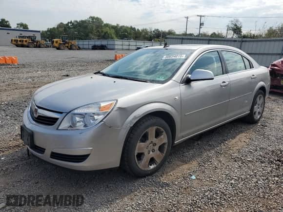 2008 Saturn Aura XE z VIN 1G8ZS57B78F289340, wystawiony jako Copart lot #80034015 z przebiegiem 101 569 mil mil oraz Czysty tytuł • Clean title. Historia ofert i sprzedaży dostępna na DreamBid. Obrazek 1.