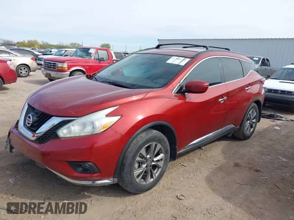 2016 Nissan Murano S with VIN 5N1AZ2MGXGN108809, listed as a IAAI auction lot 41902931 with 111,343 mi miles and . Bid and sale history available at DreamBid. Image 2.
