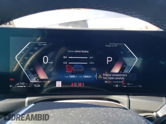 2023 BMW 3 Series 330e xDrive z VIN 3MW39FS0XP8C81322, wystawiony jako Copart lot #47655915 z przebiegiem 12 650 mil mil oraz Szkoda całkowita • Salvage title. Historia ofert i sprzedaży dostępna na DreamBid. Obrazek 9.