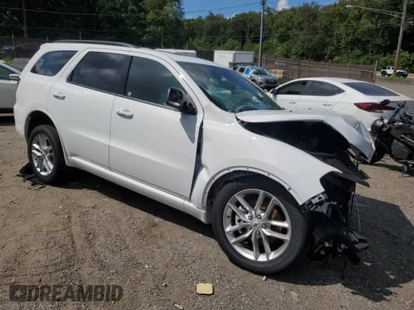 2025 Dodge Durango GT with VIN 1C4RDJDG6SC545937, listed as a Copart auction lot 71033855 with Not provided miles and Salvage title. Bid and sale history available at DreamBid. Image 4.
