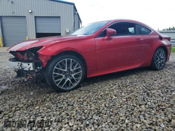 2016 Lexus RC 350 F Sport with VIN JTHSE5BC5G5005933, listed as a Copart auction lot 58581855 with 107,209 mi miles and Clean title. Bid and sale history available at DreamBid. Image 1.