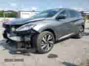 2024 Nissan Murano SL with VIN 5N1AZ2CJ7RC128723, listed as a Copart auction lot 60604335 with 1,456 mi miles and Salvage title. Bid and sale history available at DreamBid. Image 1.