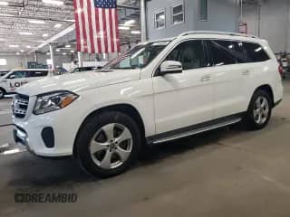 2018 Mercedes-Benz GLS 450 with VIN 4JGDF6EE6JB048949, listed as a Copart auction lot 71152395 with 89,862 mi miles and Salvage title. Bid and sale history available at DreamBid. Image 1.