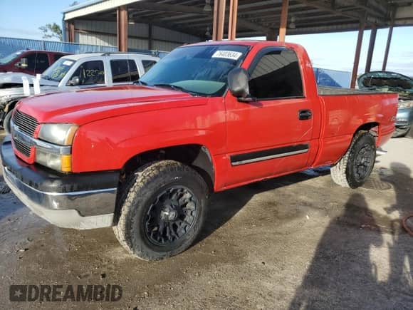 2003 Chevrolet Silverado 1500 LS z VIN 1GCEK14T33Z191293, wystawiony jako Copart lot #76403634 z przebiegiem Nie podano mil oraz Szkoda całkowita • Salvage title. Historia ofert i sprzedaży dostępna na DreamBid. Obrazek 1.