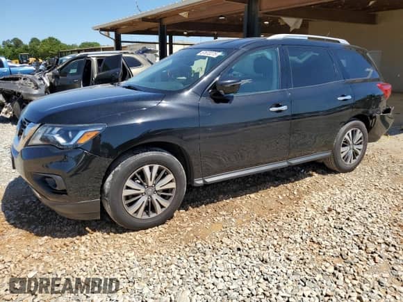 2017 Nissan Pathfinder SL with VIN 5N1DR2MN0HC678469, listed as a Copart auction lot 57672275 with 156,111 mi miles and Salvage title. Bid and sale history available at DreamBid. Image 1.