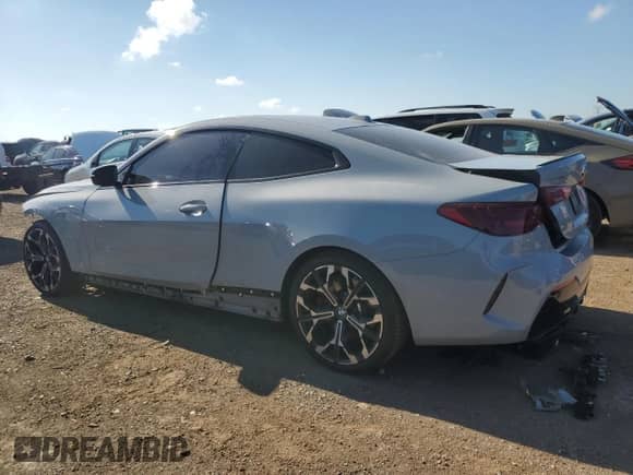 2025 BMW 4 Series M440i xDrive with VIN WBA83DA08SCT35778, listed as a Copart auction lot 70327075 with 7,135 mi miles and Salvage title. Bid and sale history available at DreamBid. Image 2.