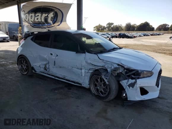 2019 Hyundai Veloster Turbo R-Spec z VIN KMHTH6AB6KU007518, wystawiony jako Copart lot #61949815 z przebiegiem 74 831 mil mil oraz Szkoda całkowita • Salvage title. Historia ofert i sprzedaży dostępna na DreamBid. Obrazek 4.