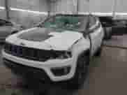 2019 Jeep Compass Trailhawk z VIN 3C4NJDDB5KT813801, wystawiony jako IAAI lot #43041716 z przebiegiem 84 418 mil mil oraz . Historia ofert i sprzedaży dostępna na DreamBid. Obrazek 2.