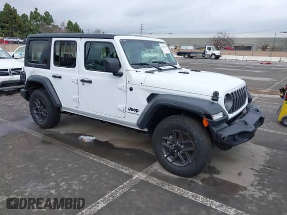 2025 Jeep Wrangler Sport S с VIN 1C4PJXDN0SW524002, выставлен на аукционе IAAI как лот 41625940 с пробегом 1 924 миль миль и . История ставок и продаж доступна на DreamBid. Изображение 1.