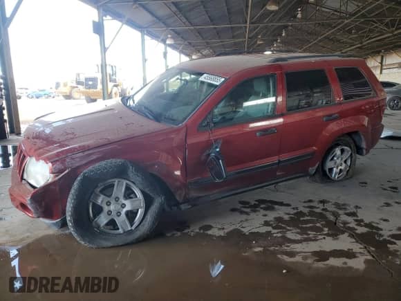 2006 Jeep Grand Cherokee Laredo z VIN 1J4HS48N06C254653, wystawiony jako Copart lot #45568855 z przebiegiem 105 639 mil mil oraz Szkoda całkowita • Salvage title. Historia ofert i sprzedaży dostępna na DreamBid. Obrazek 1.